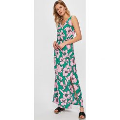 Jacqueline de Yong - Sukienka. Zielone sukienki damskie Jacqueline de Yong, bez wzorów, z materiału, casualowe, bez kołnierzyka, bez ramiączek. W wyprzedaży za 59.90 zł.