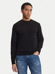 Guess Bluza M6GQ07 K3045 Czarny Regular Fit. Czarne bluzy męskie Guess, m, z aplikacjami, z bawełny, bez kaptura. Za 339.99 zł.