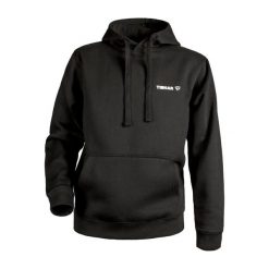 Bluza z kapturem Tibhar Nero. Czarne bluzy męskie TIBHAR, l, bez wzorów, z bawełny, z kapturem. Za 333.00 zł.