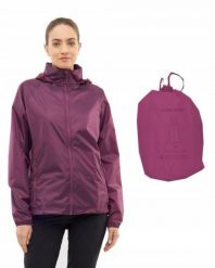 Kurtka przeciwdeszczow dla kobiet Viking Rainier Lady. Fioletowe kurtki sportowe damskie Viking, s, bez wzorów, z materiału, bez kaptura, rowerowe. Za 181.99 zł.