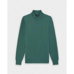 Bluza rozpinana z zamkiem 1/4 Lyle & Scott Loopback. Niebieskie bluzy męskie LYLE AND SCOTT, xl, bez wzorów, z bawełny, bez kaptura. Za 319.50 zł.