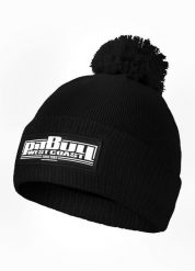 Czapka męska Pitbull zimowa Bubble One Tone Boxing. Czarne czapki i kapelusze męskie PITBULL, na jesień, z aplikacjami, z dzianiny. Za 62.99 zł.