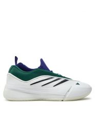 Adidas Buty do koszykówki Dame 9 IG6603 Biały. Białe buty sportowe męskie Adidas, z materiału, bez zapięcia, do koszykówki. Za 399.99 zł.