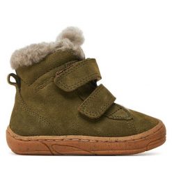 Kozaki Froddo. Zielone buty zimowe dziewczęce Froddo, bez wzorów, bez zapięcia. Za 359.99 zł.