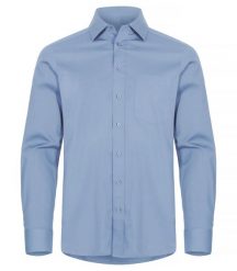 Clique Stretch Shirt L/S – koszula stretch z długim rękawem – Light Blue. Niebieskie koszule męskie CLIQUE, l, bez wzorów, z bawełny, bez kołnierzyka, bez ramiączek. Za 188.92 zł.
