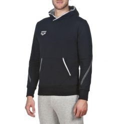 Bluza męska Arena Team Line Hoodie z kapturem. Szare bluzy męskie Arena, m, bez wzorów, z kapturem, do pływania. Za 139.28 zł.