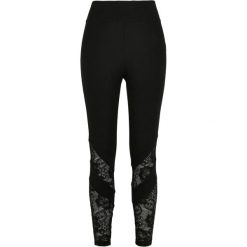 Legginsy Damskie Koronka Z Wysokimi Stanami. Czarne legginsy damskie Urban Classics, xs, bez wzorów, z koronki, z podwyższonym stanem, trekkingowe. Za 104.99 zł.