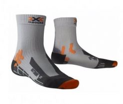Skarpetki trekkingowe damskie X-Socks® Outdoor sportowe. Szare skarpety damskie X-Socks, bez wzorów, z elastanu. Za 44.49 zł.
