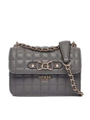 Guess Torebka Nadira Mini HWQG84 24780 Szary. Szare torebki do ręki damskie Guess, z aplikacjami, ze skóry, wizytowe, bez dodatków. Za 529.99 zł.