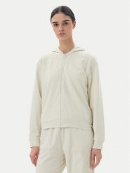 EA7 Emporio Armani Bluza 7W000479 AF13135 U1112 Beżowy Regular Fit. Brązowe bluzy damskie EA7 Emporio Armani, l, bez wzorów, z bawełny, bez kaptura. Za 359.99 zł.
