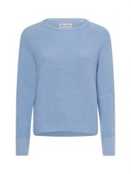 Marc O'Polo Sweter z dzianiny Kobiety Bawełna niebieski, M. Niebieskie swetry damskie Marc O'Polo, m, bez wzorów, z bawełny, eleganckie, bez kołnierzyka, bez ramiączek, bez kaptura. Za 559.95 zł.