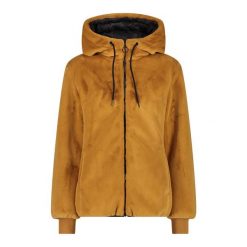Polar z kapturem dla kobiet CMP. Brązowe bluzy sportowe damskie CMP, bez wzorów, z polaru, z kapturem, narciarskie. Za 532.35 zł.
