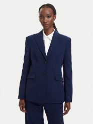 HUGO Marynarka Asmalla-1 50533901 Granatowy Slim Fit. Niebieskie żakiety damskie Hugo, bez wzorów, z syntetyku. Za 764.99 zł.