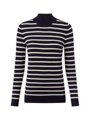 Marie Lund Sweter Kobiety niebieski|biały, S. Białe swetry damskie Marie Lund, s, bez wzorów, z dzianiny, biznesowe, bez kołnierzyka, bez ramiączek, bez kaptura. Za 99.95 zł.