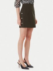 Morgan Spódnica mini 252-JEONA 962 Czarny Regular Fit. Czarne spódnice damskie Morgan, bez wzorów, z bawełny, mini. Za 159.99 zł.