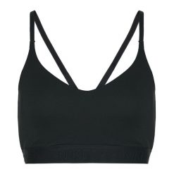 Biustonosz treningowy Nike Dri-Fit Indy Light Support. Czarne obuwie sportowe damskie Nike, bez wzorów, na fitness i siłownię. Za 149.99 zł.