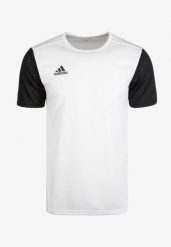 Koszulka piłkarska adidas Estro 19 JSY. Białe koszulki sportowe męskie Adidas, l, bez wzorów, z jersey, bez kołnierzyka, bez ramiączek, do piłki nożnej, climalite (adidas). Za 42.99 zł.