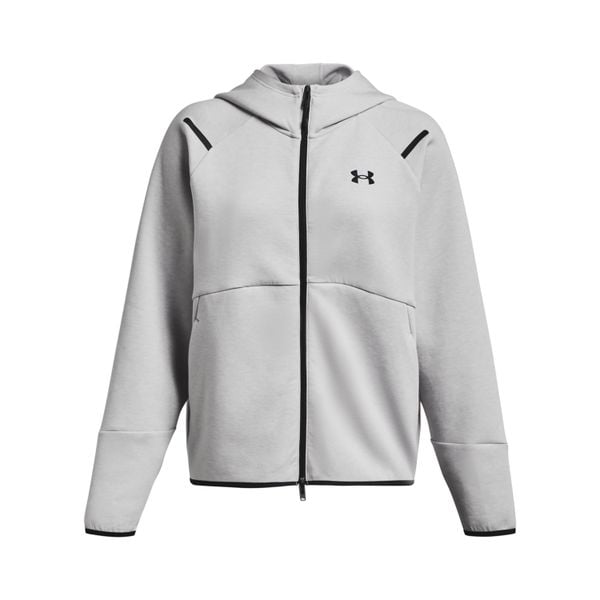 Damska bluza z kapturem zapinana na zamek Under Armour Unstoppable Fleece. Czarne bluzy damskie Under Armour, bez wzorów, na fitness i siłownię. Za 474.00 zł.