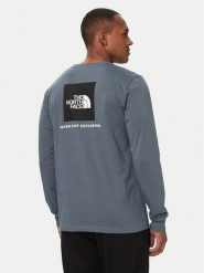 The North Face Longsleeve Evolution Box Nse NF0A8B68 Szary Regular Fit. Szare bluzki z długim rękawem męskie The North Face, l, bez wzorów, z bawełny, bez kołnierzyka. Za 169.99 zł.
