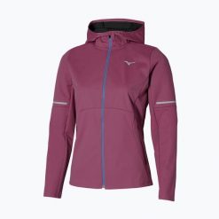Kurtka do biegania damska Mizuno Thermal Charge BT. Czerwone kurtki sportowe damskie Mizuno, bez wzorów, bez kaptura, do biegania. Za 379.99 zł.