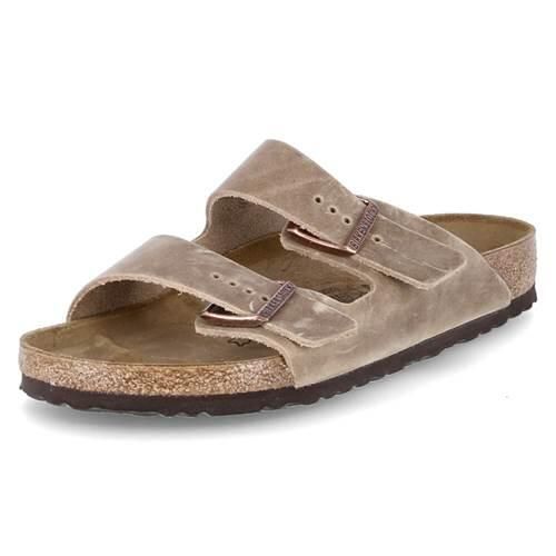 Klapki męskie Birkenstock Arizona. Brązowe klapki męskie Birkenstock, z materiału, klasyczne. Za 532.74 zł.