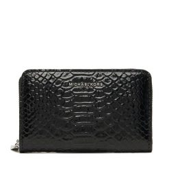 Portfel MICHAEL Michael Kors. Czarne portfele damskie MICHAEL Michael Kors, bez wzorów. Za 479.99 zł.