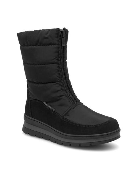 Nelli Blu Kozaki CS5595-06 Czarny. Czarne buty zimowe dziewczęce Nelli Blu, bez wzorów, z materiału, bez zapięcia. Za 149.99 zł.