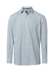 Finshley & Harding koszula biznesowa - Easy Care Mężczyźni Modern Fit Bawełna niebieski|zielony, 38. Niebieskie koszule męskie Finshley & Harding, m, bez wzorów, z bawełny, biznesowe, bez kołnierzyka, bez ramiączek. Za 99.95 zł.