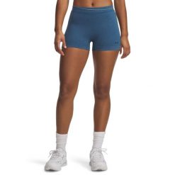 Under Armour Bezszwowe Bawełniane Shorty Damskie. Niebieskie szorty sportowe damskie Under Armour, m, bez wzorów, z bawełny, sportowe, z podwyższonym stanem, na fitness i siłownię. Za 276.99 zł.