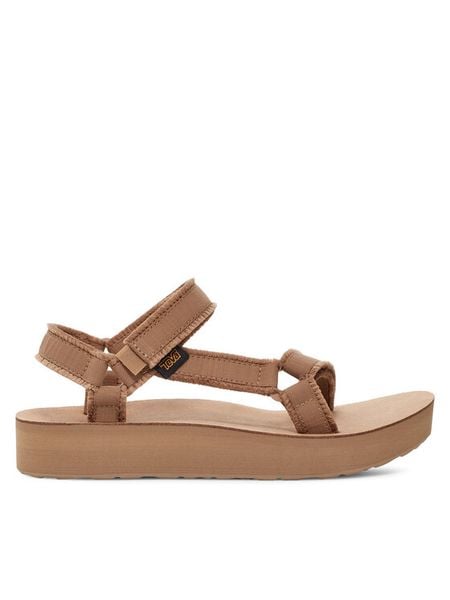 Teva Sandały Midform Universal Canvas 1127570 Brązowy. Brązowe sandały damskie Teva, bez wzorów, z materiału, bez obcasa, na płaskiej podeszwie, bez zapięcia. Za 242.99 zł.