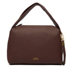 Torebka Tommy Hilfiger. Brązowe torebki do ręki damskie Tommy Hilfiger, bez wzorów, klasyczne, bez dodatków. Za 849.99 zł.