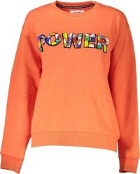Desigual DESIGUAL POMARAŃCZOWA BLUZA DAMSKA BEZ ZAMKA L. Brązowe bluzy damskie Desigual, l, bez wzorów, bez kaptura. Za 253.04 zł.