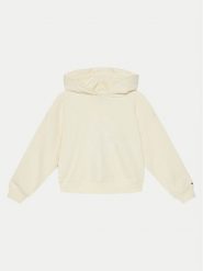 Tommy Hilfiger Bluza KG0KG08322 Beżowy Relaxed Fit. Brązowe bluzy dla dziewczynek Tommy Hilfiger, bez wzorów, z syntetyku, bez ramiączek, bez kaptura. Za 199.99 zł.