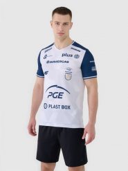 4F Koszulka meczowa replika domowa z sezonu 2024/25 męska 4F x PGE Projekt Warszawa - multikolor S. Koszulki sportowe męskie 4f, m, bez wzorów, z dzianiny, klasyczne, bez kołnierzyka. Za 189.99 zł.