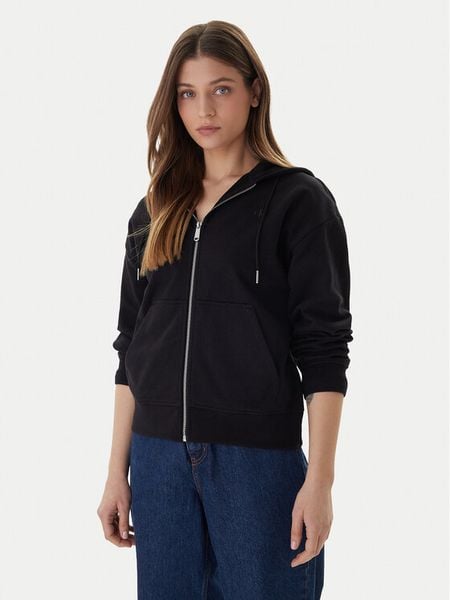 Calvin Klein Jeans Bluza Archive Logo LV047B237G Czarny Regular Fit. Czarne bluzy damskie Calvin Klein Jeans, xs, bez wzorów, z bawełny, bez kaptura. Za 289.99 zł.