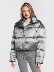 Calvin Klein Kurtka zimowa High Shine Metallic K20K204688 Srebrny Regular Fit. Szare kurtki damskie Calvin Klein, na zimę, l, bez wzorów, z syntetyku, bez kaptura. Za 1,499.00 zł.