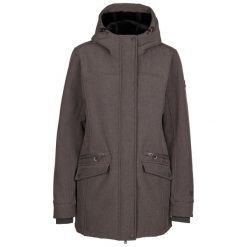 Trespass Anza - Damska kurtka softshellowa Dark Grey Marl. Szare kurtki damskie Trespass, l, bez wzorów, z futra, z kapturem. Za 267.25 zł.