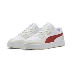 Sneakersy unisex Caven 2.0 PUMA White Red Fire Vapor Gray. Białe obuwie sportowe damskie Puma, bez wzorów, trekkingowe. Za 269.00 zł.