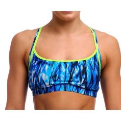 Strój dwuczęściowy Funkita Sports Top Wing Streak - góra od bikini. Niebieskie bikini damskie FUNKITA, l, bez wzorów. Za 139.00 zł.