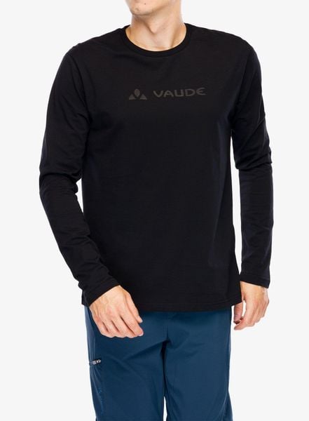 Longsleeve męski Vaude Logo LS T-Shirt. Czarne t-shirty męskie Vaude, m, bez wzorów, z bawełny, klasyczne, bez kołnierzyka. Za 188.00 zł.