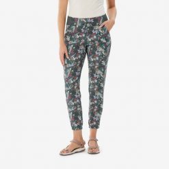 Spodnie turystyczne damskie Quechua NH100. Szare spodnie sportowe damskie QUECHUA, xl, bez wzorów, z materiału, trekkingowe. Za 59.99 zł.