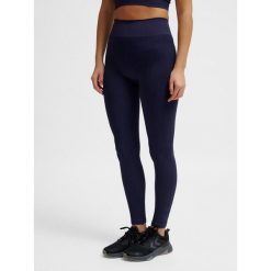 Damskie legginsy bezszwowe Hummel Define. Niebieskie legginsy damskie Hummel, bez wzorów, na jogę i pilates. Za 191.00 zł.