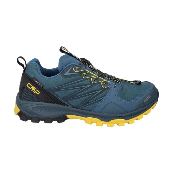 Niskie buty trailowe CMP Atik WP. Niebieskie trekkingi męskie CMP, do biegania. Za 354.00 zł.