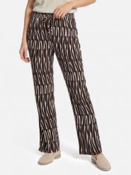 Opus spodnie wsuwane - Marou Bamboo Kobiety wiskoza brązowy|wielokolorowy, 36. Brązowe spodnie materiałowe damskie Opus, bez wzorów, z wiskozy. Za 349.95 zł.