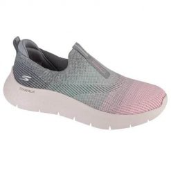 Buty do chodzenia damskie Skechers Go Walk Flex Cali Sunset. Czerwone obuwie sportowe damskie Skechers, bez wzorów, z materiału, trekkingowe. Za 481.00 zł.