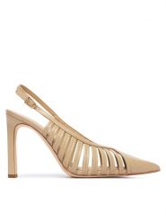 MICHAEL Michael Kors Szpilki Adriana 40T6ADHP1L Khaki. Brązowe szpilki damskie MICHAEL Michael Kors, bez wzorów, ze skóry, bez obcasa, bez zapięcia. Za 789.99 zł.