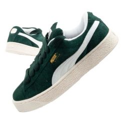 Buty Puma Suede Xl Hairy 397241 02 zielone. Zielone obuwie sportowe damskie bez wzorów, z materiału, Puma Suede. Za 414.66 zł.