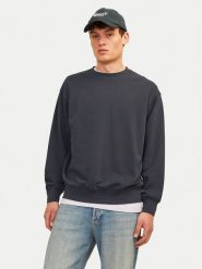 Jack & Jones Bluza Charge 12257853 Granatowy Loose Fit. Niebieskie bluzy męskie Jack & Jones, m, bez wzorów, z bawełny, bez kaptura. Za 99.99 zł.