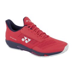 Buty tenisowe męskie YONEX Power Cushion Ad-Accel. Czerwone buty sportowe męskie YONEX, bez zapięcia, tenisowe. Za 569.99 zł.