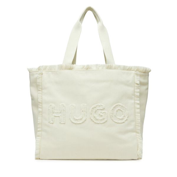 Torebka HUGO. Białe torebki do ręki damskie Hugo, bez wzorów, klasyczne, bez dodatków. Za 429.99 zł.